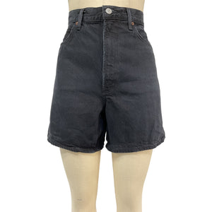 Agolde 'Stella' Black Cotton Short Size 29