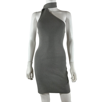 Atoir Ribbed Gray Jasper Mini Dress Size 6