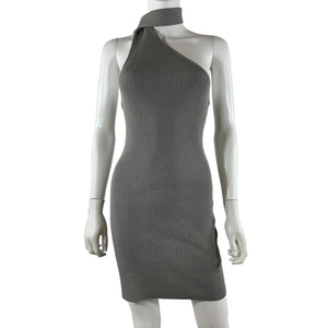 Atoir Ribbed Gray Jasper Mini Dress Size 6