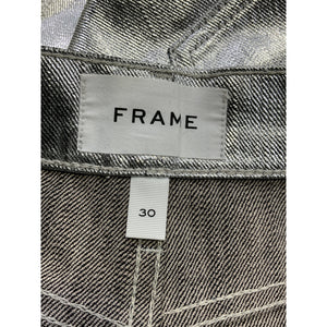 Frame 'Le' Silver Mini Skirt Size 30