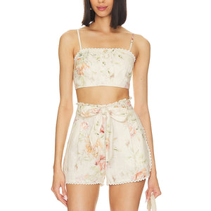 Loveshackfancy Floral Burnt Orange Emmalou Cami Size 8