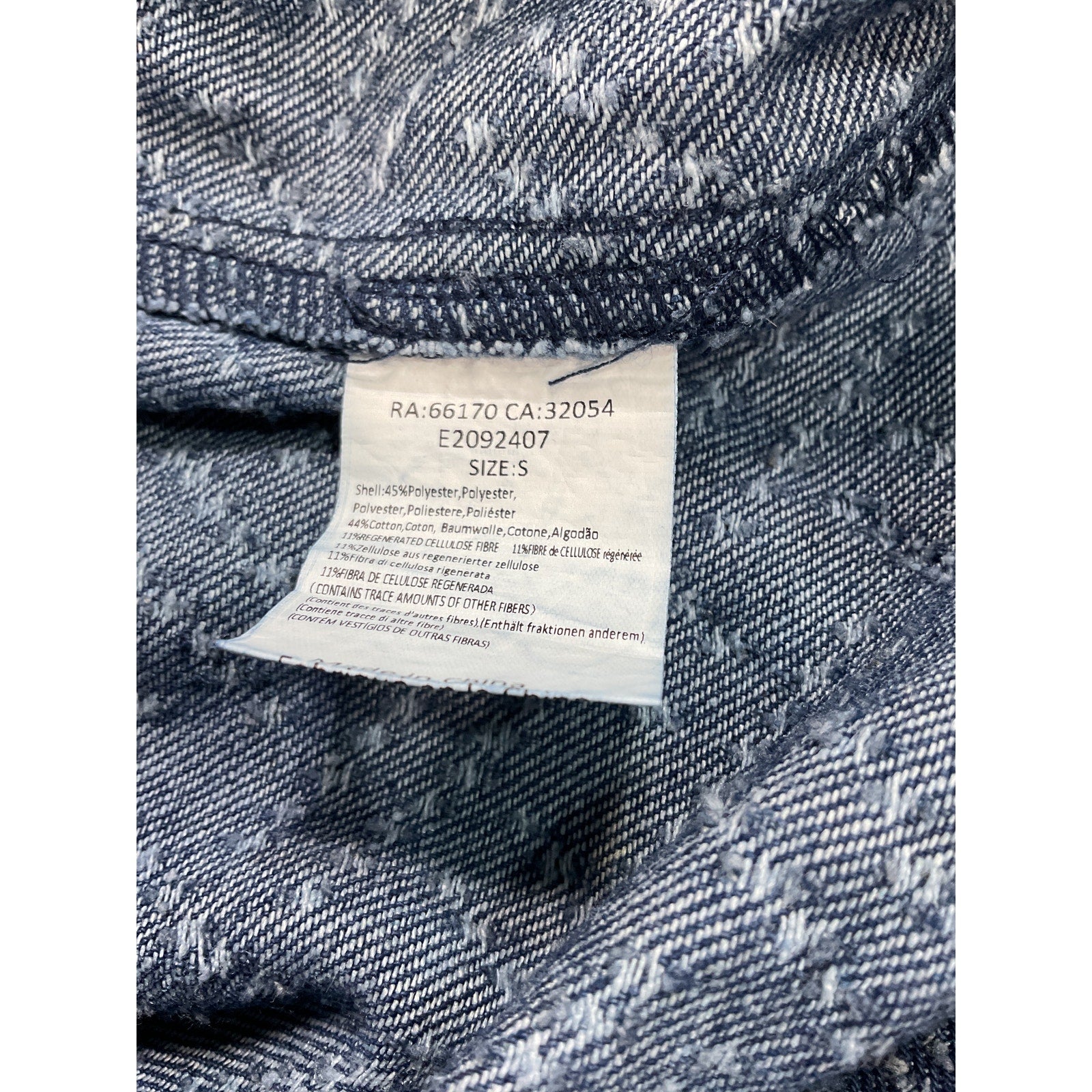 Elliatt 'Cora' Navy Denim Midi Square Neck Dress Size S