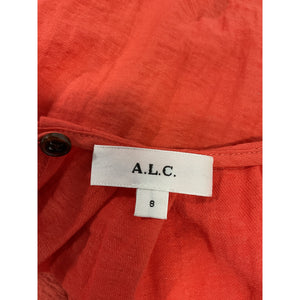 A.L.C. Chic Spiced Coral Caroline Top Size 8