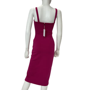 Lovers And Friends Sleek Fuchsia Lucie Midi Dress Size XS NWT