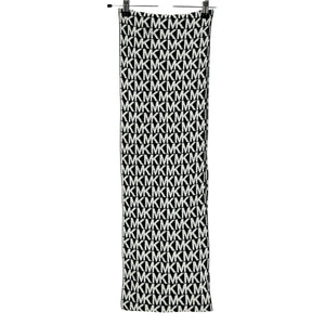 Michael Kors Graphic Black And White Monogram Scarf