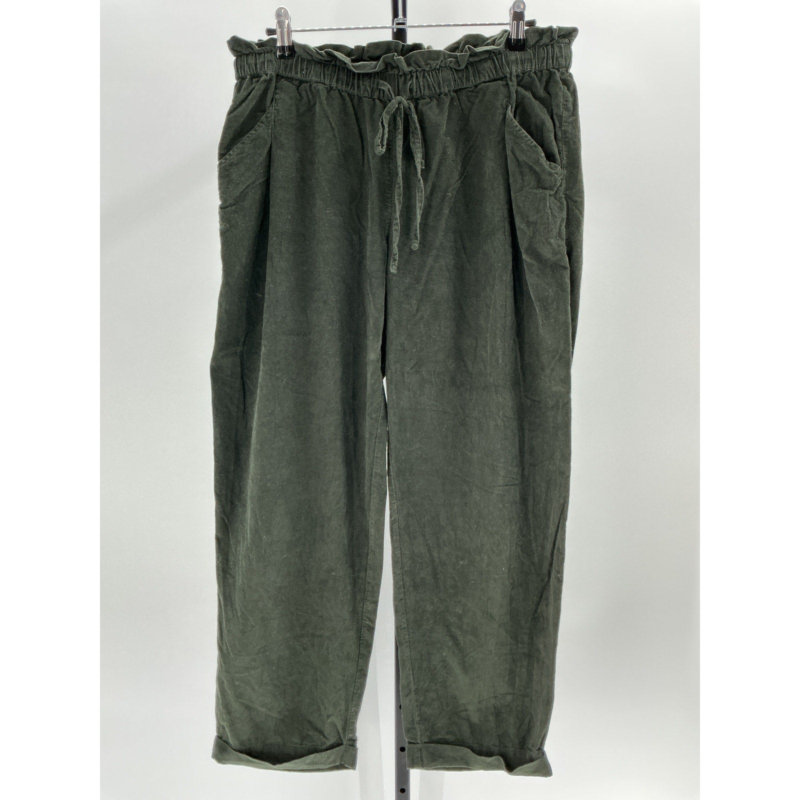 Hatch 'The Jude' Black Cotton Cord Pant Size 2