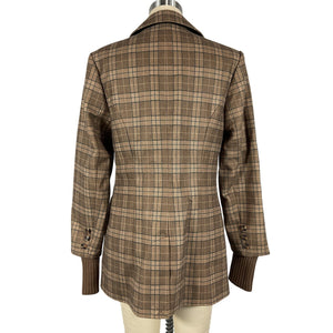 Favorite Daughter Plaid Camel City Blazer Size M NWT