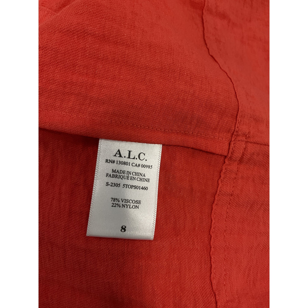 A.L.C. 'Caroline' Orange Top Size 8