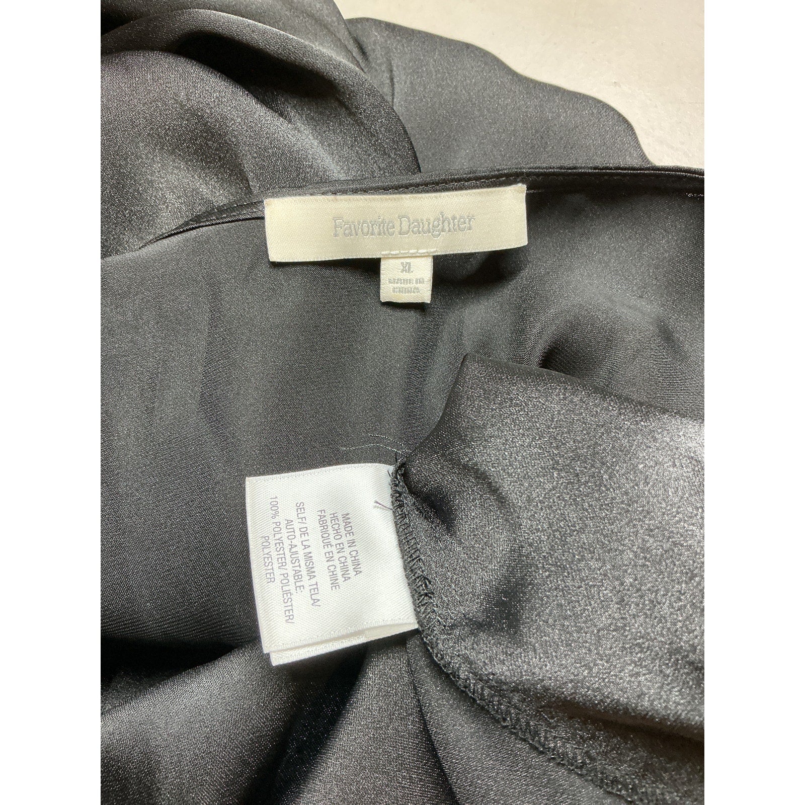 Favorite Daughter 'The Date' Black Polyester Blouse Size XL