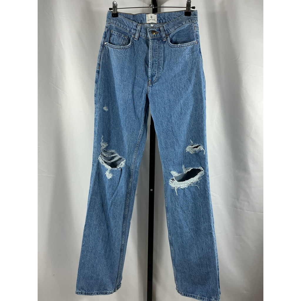 Anine Bing 'Gio' Blue Cotton Jeans Size 25