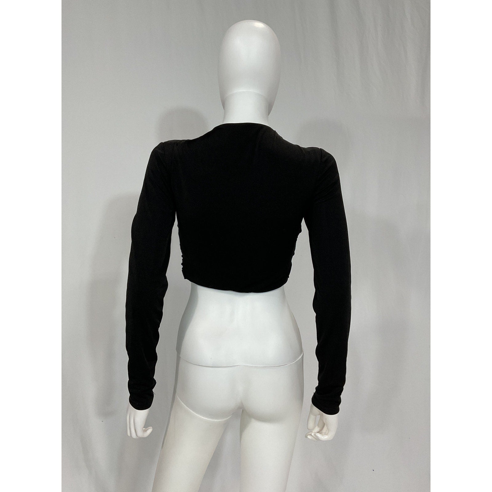 Significant Other 'Arta' Shiny Black Top Size 6