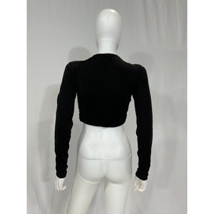 Significant Other 'Arta' Shiny Black Top Size 6