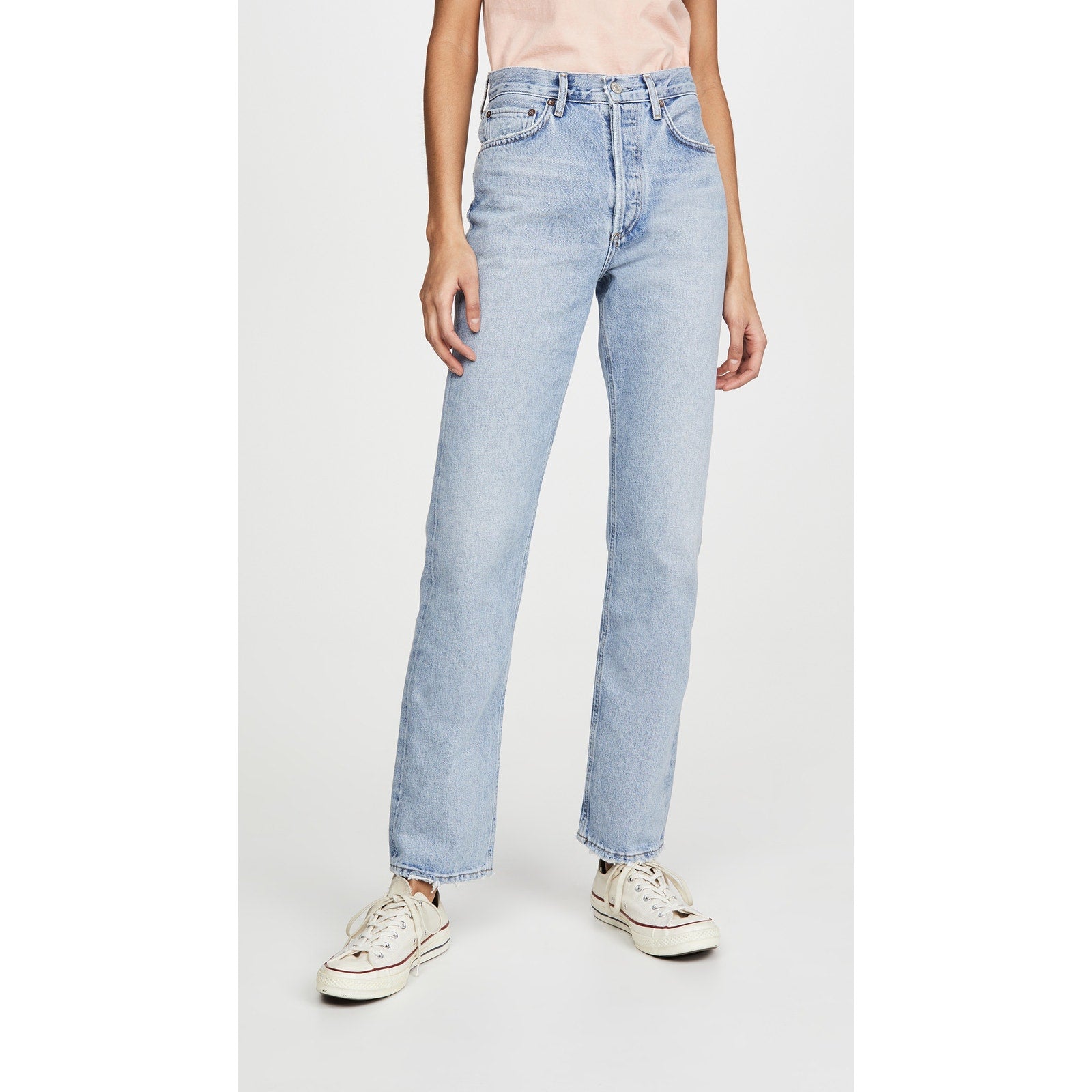 Agolde 'Lana' Blue Low Rise Vintage Straight Jeans Size 23