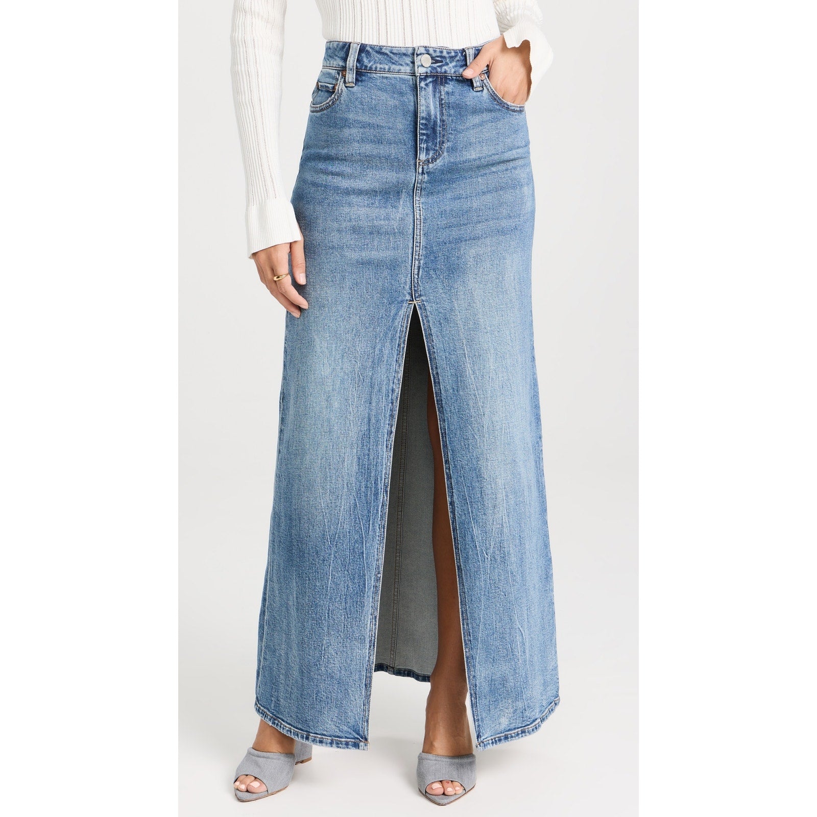 Alice + Olivia 'Rye' Blue Skirt Size 26