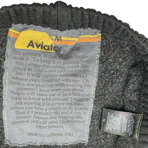 Aviator Nation Graphic Black Smiley Sweatpants Size M