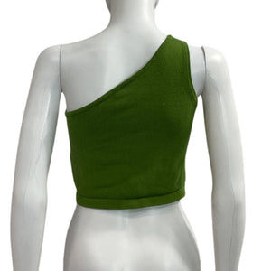 Callahan Asymmetric Olive Lora Top Size XS