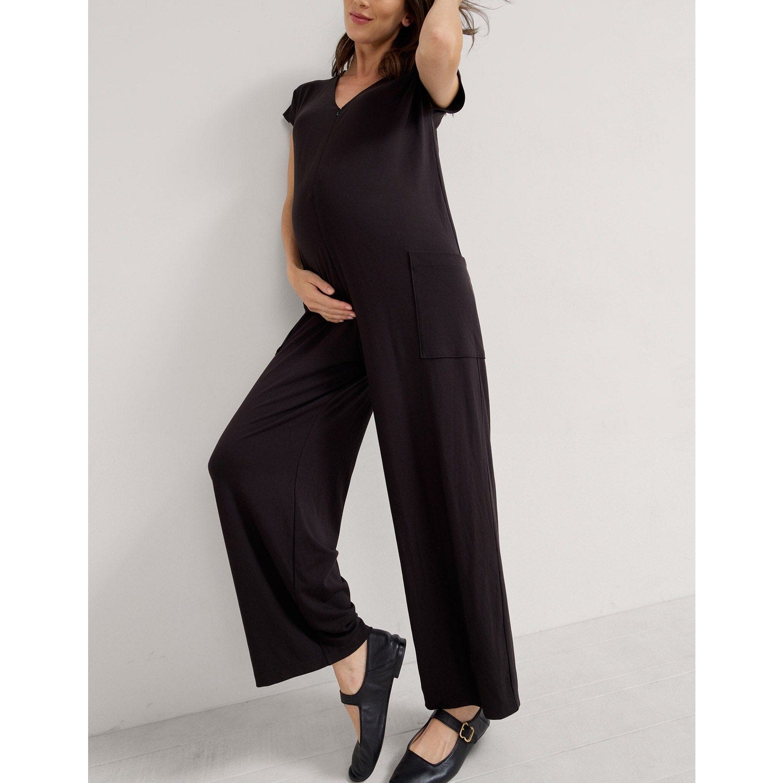 Hatch 'The Charlotte' Black Jumpsuit Size 1