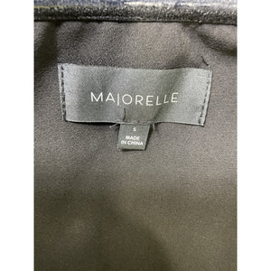 Majorelle 'Stefano' Black Halterneck Bell Sleeve Bustier Top Size S