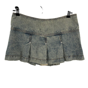 Knwls Soft Pleated Washed Blue Issa Skirt Size UK 6 / US 2 NWT