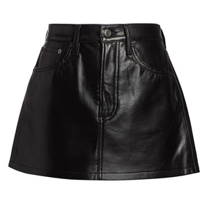 Agolde Sleek Black Liv Mini Skirt Size 29