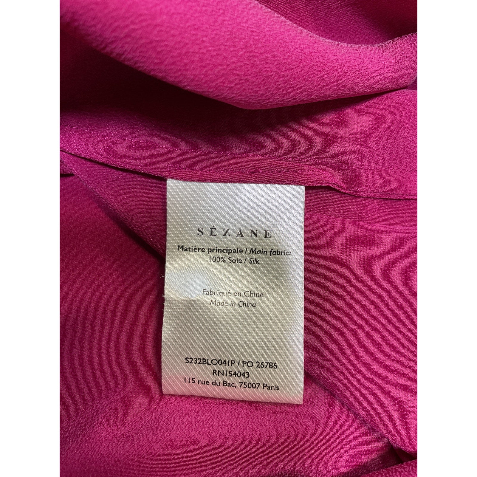 S�zane 'Loubna' Pink Blouse Size 40