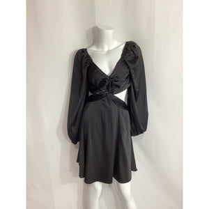 Astr The Label 'Anamaria' Black Satin Dress Size M