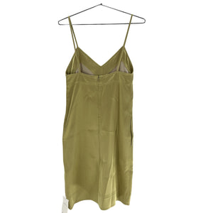 Toteme Satin Green Slip Dress Size 34