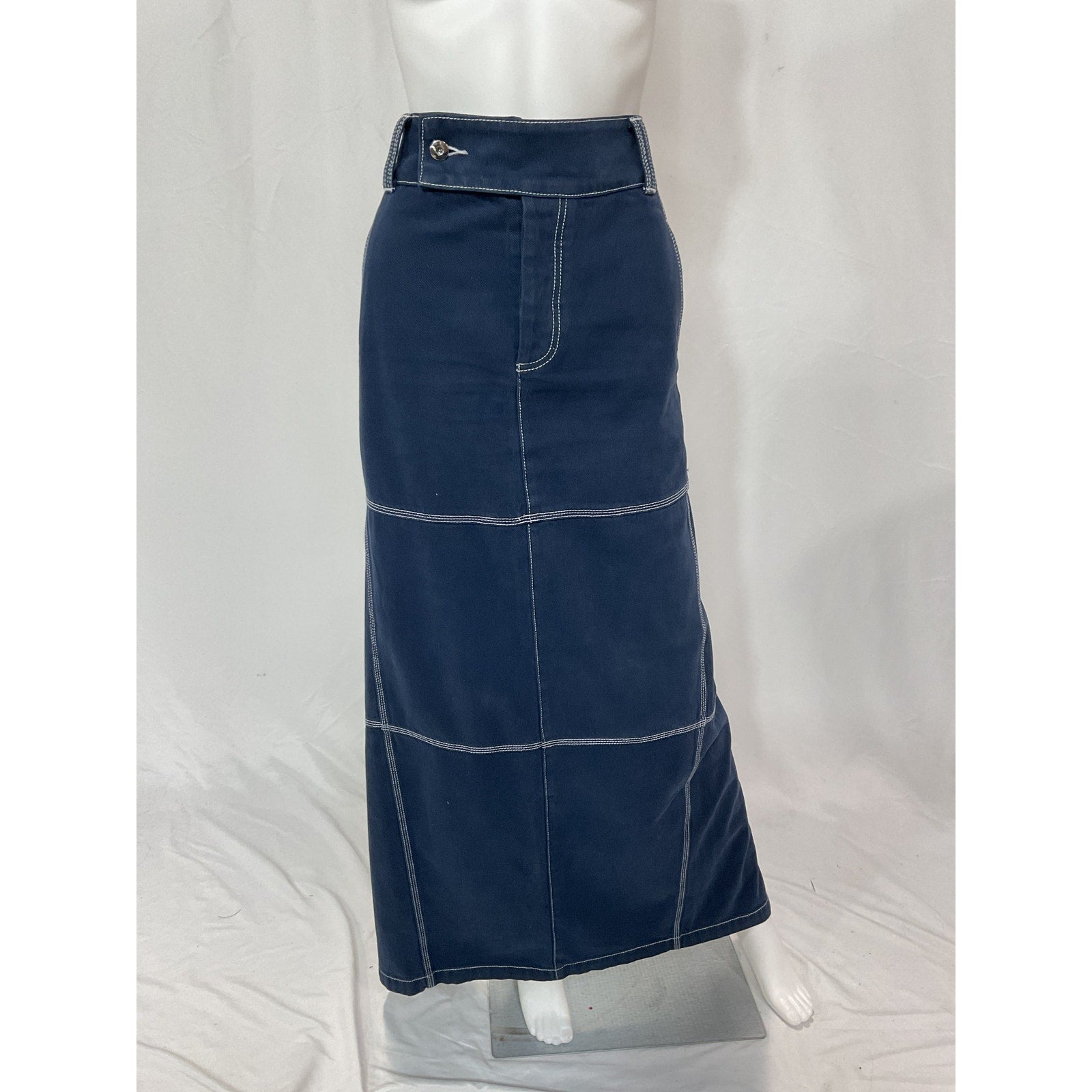 Helsa Maxi Navy 3 Pocket Skirt Size S