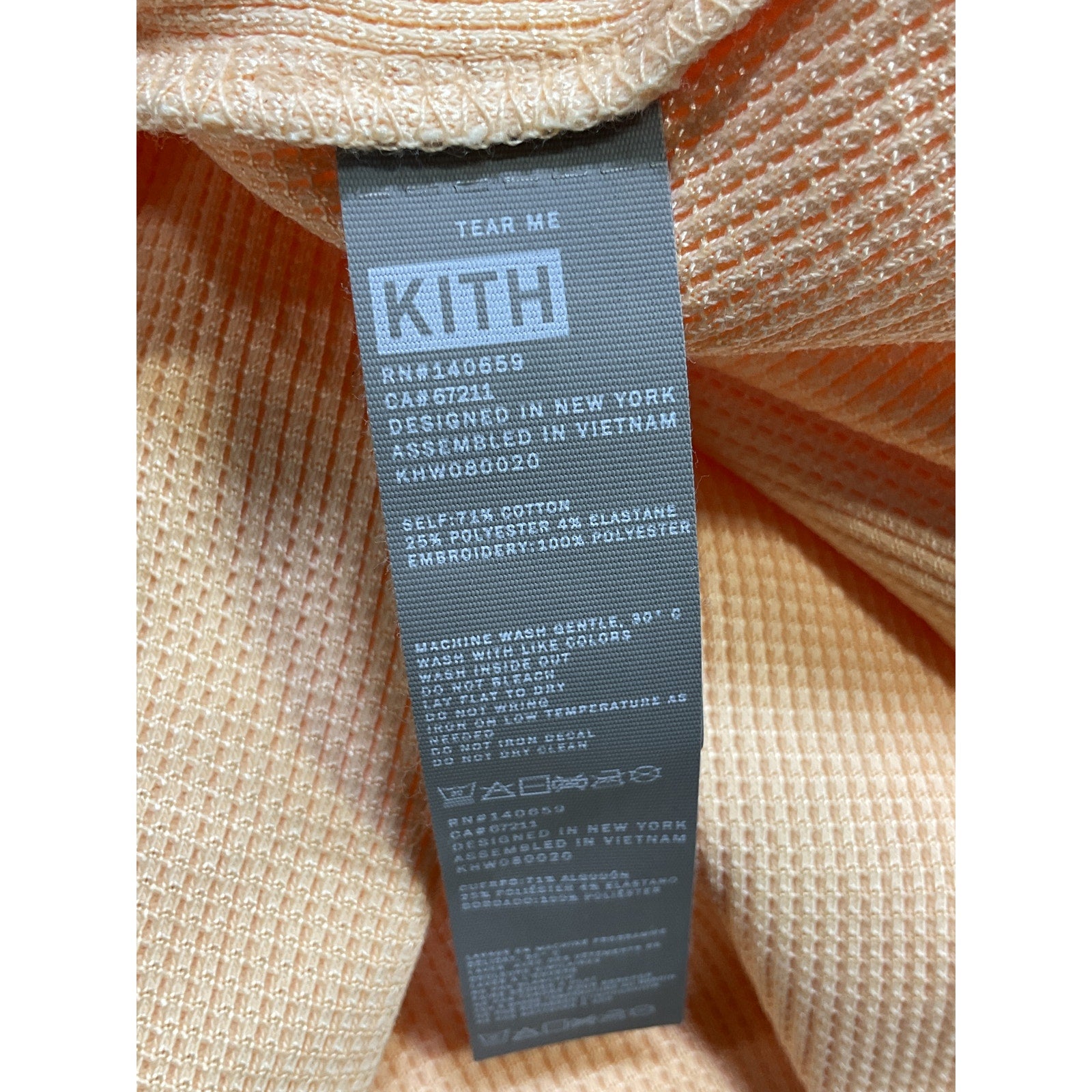 Kith 'Lyra' Tan Waffle Mini Dress Size XS - NWT