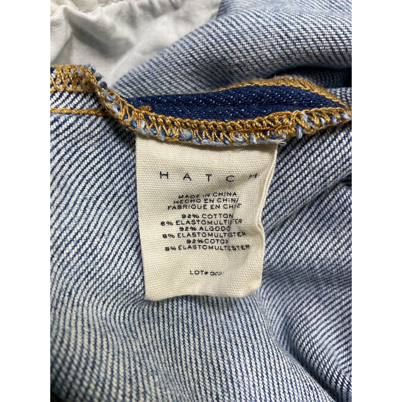 Hatch The Crop Blue Cotton Maternity Jean Size 26