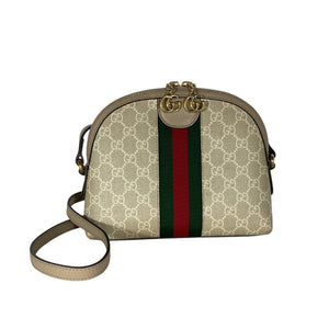 Gucci Textured Beige Ophidia Shoulder Bag