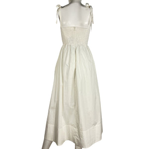 Astr The Label Romantic White Helia Midi Dress Size XS