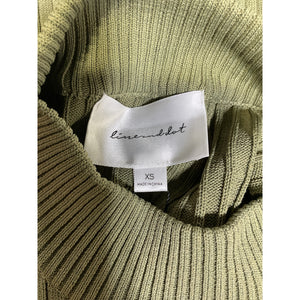 Line & Dot 'Jessica' Green Ribbed Sweater Dress Size XS