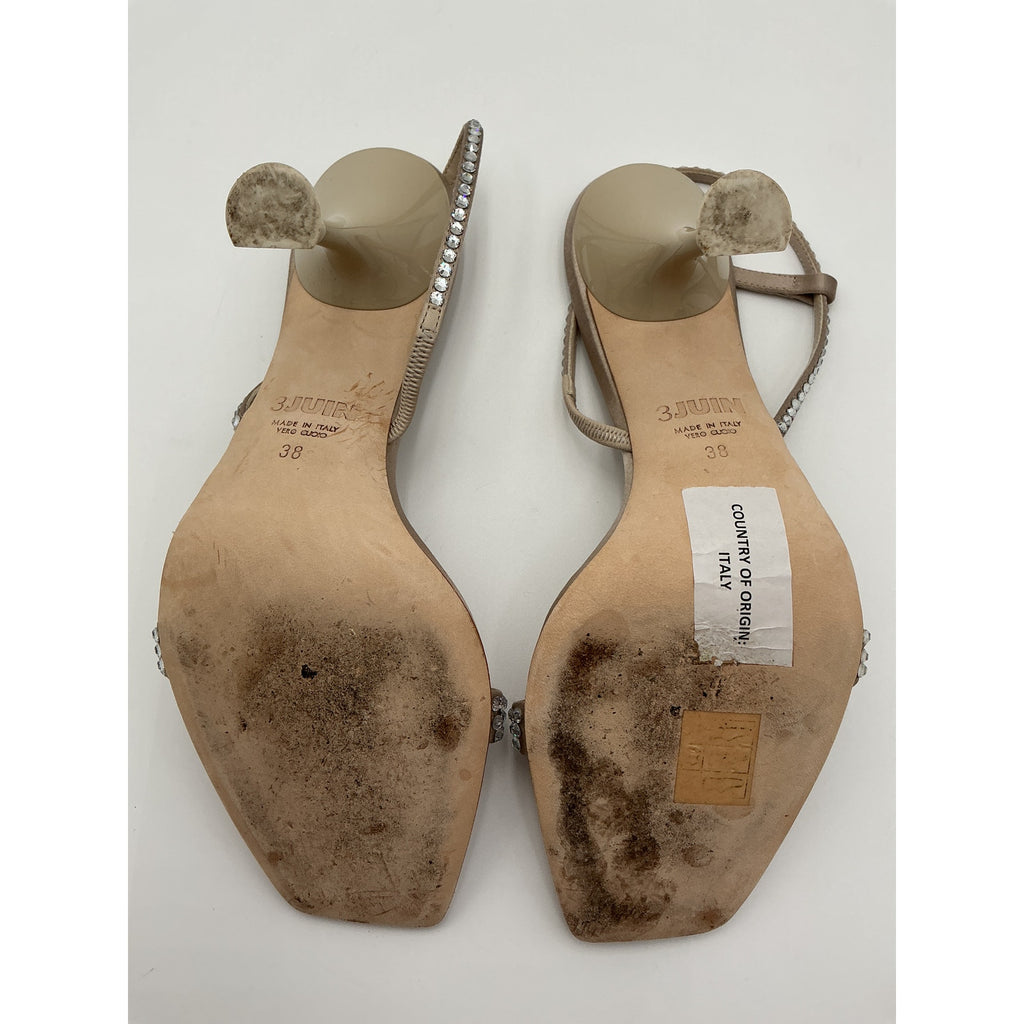 3Juin 'Eloise' Tan Leather Heel Size 8