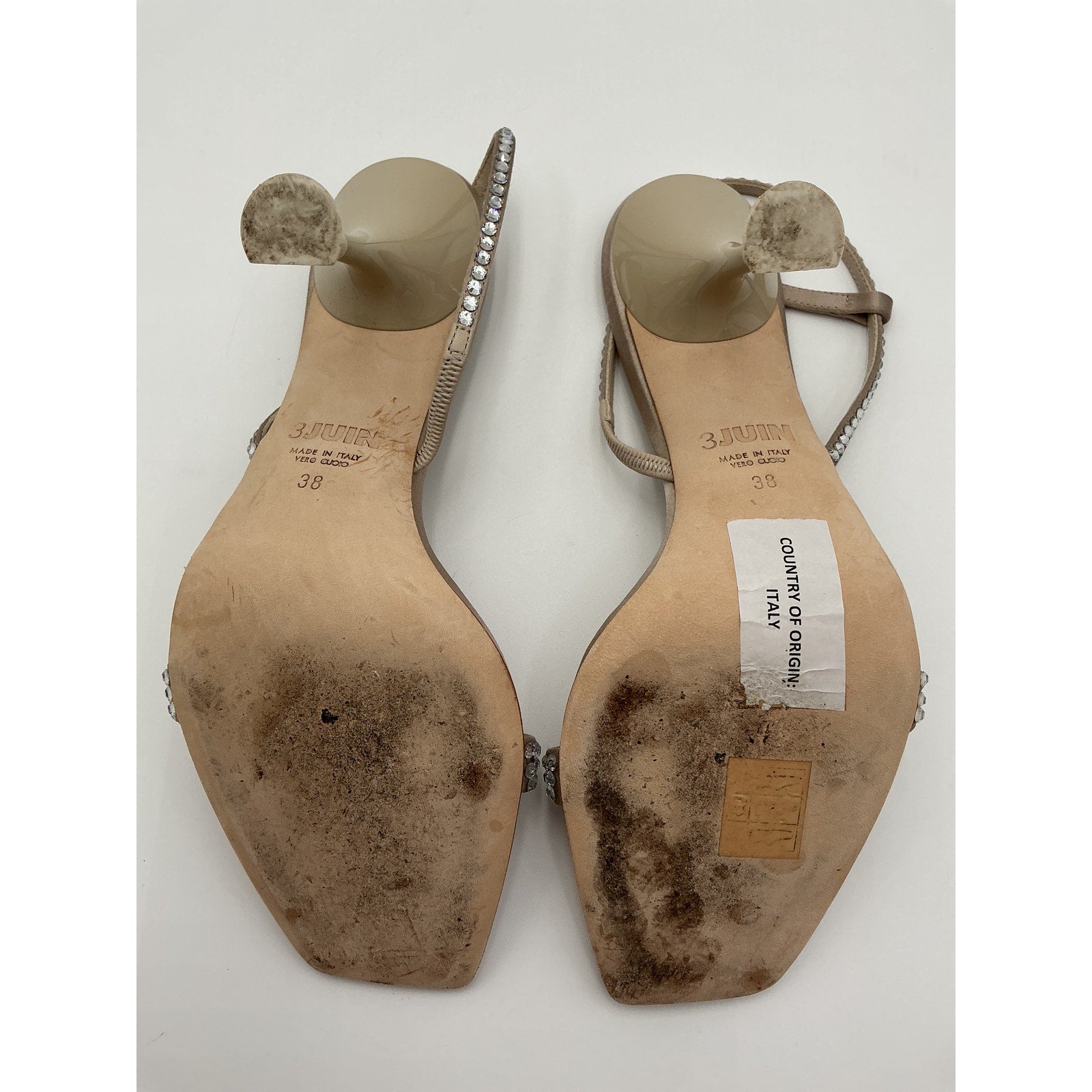 3Juin 'Eloise' Tan Leather Heel Size 8