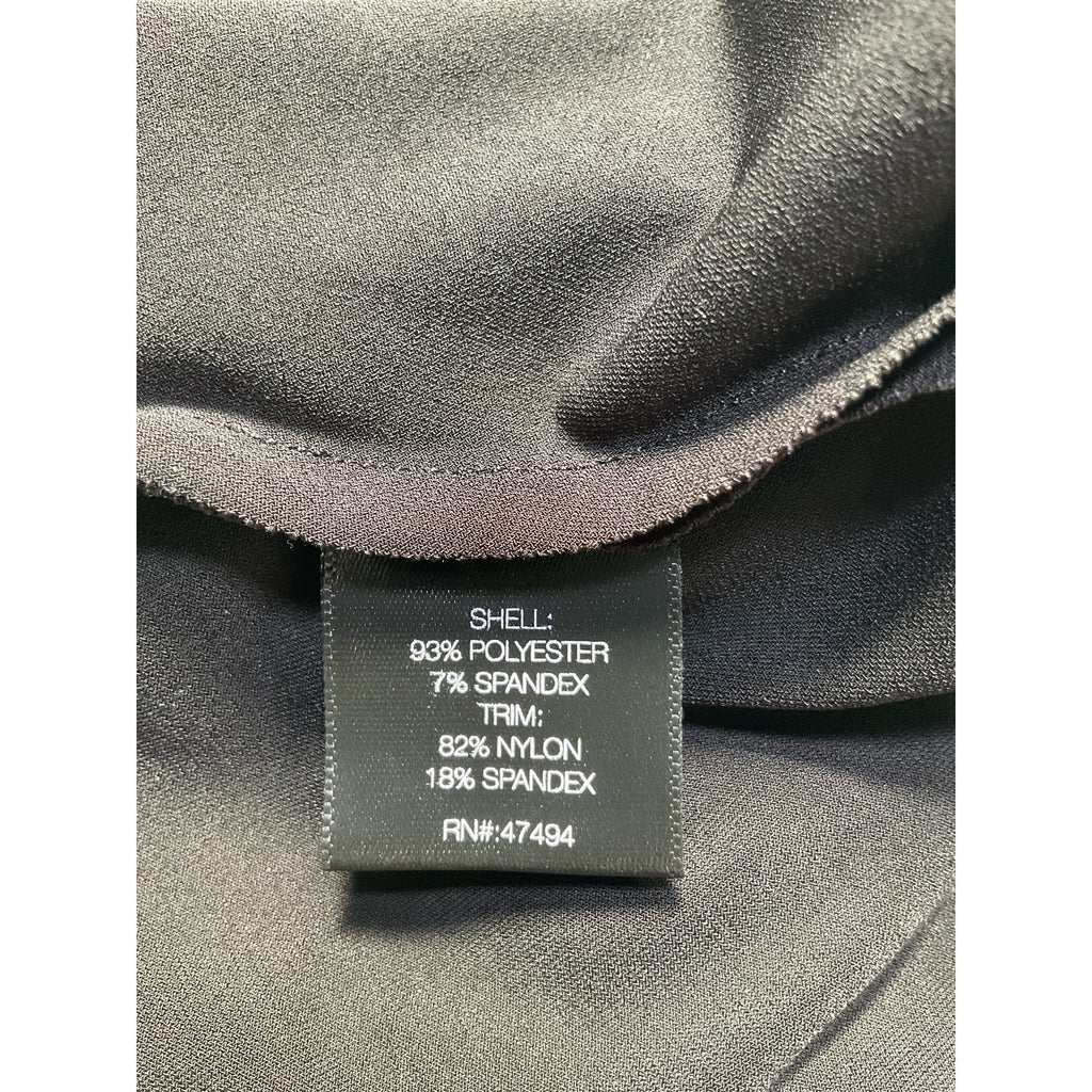 Norma Kamali x Revolve Black Polyester Crewneck Banded Midriff Top Size S