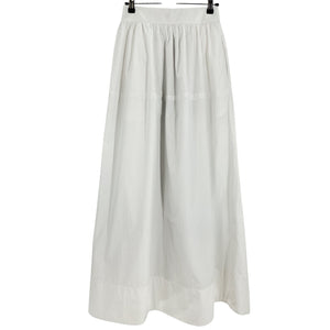 Helsa Crisp White Poplin Maxi Skirt Size S