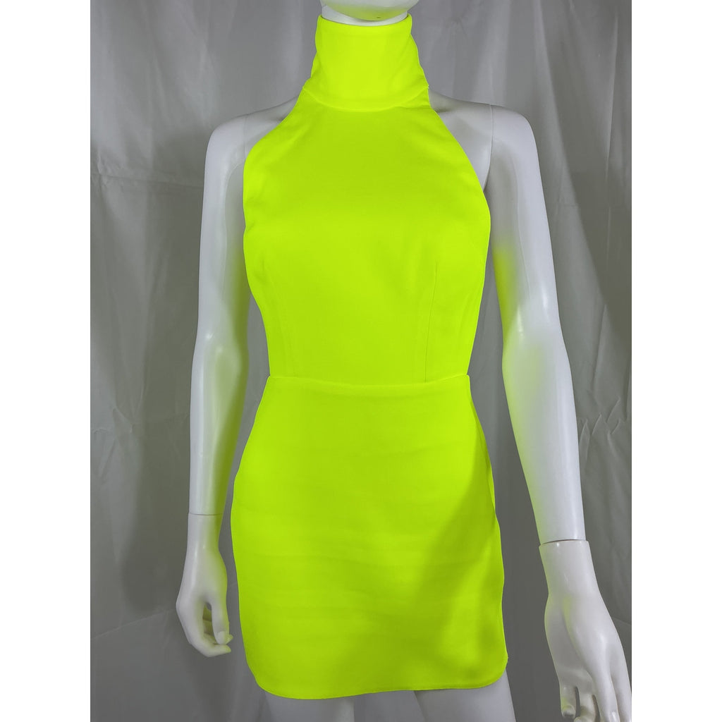Alex Perry 'Colton' Turtleneck Green Mini Dress Size 4