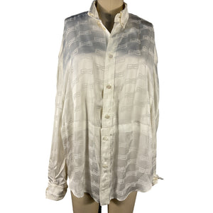 Balenciaga Jacquard Off White Bb Licensing Shirt Size 1