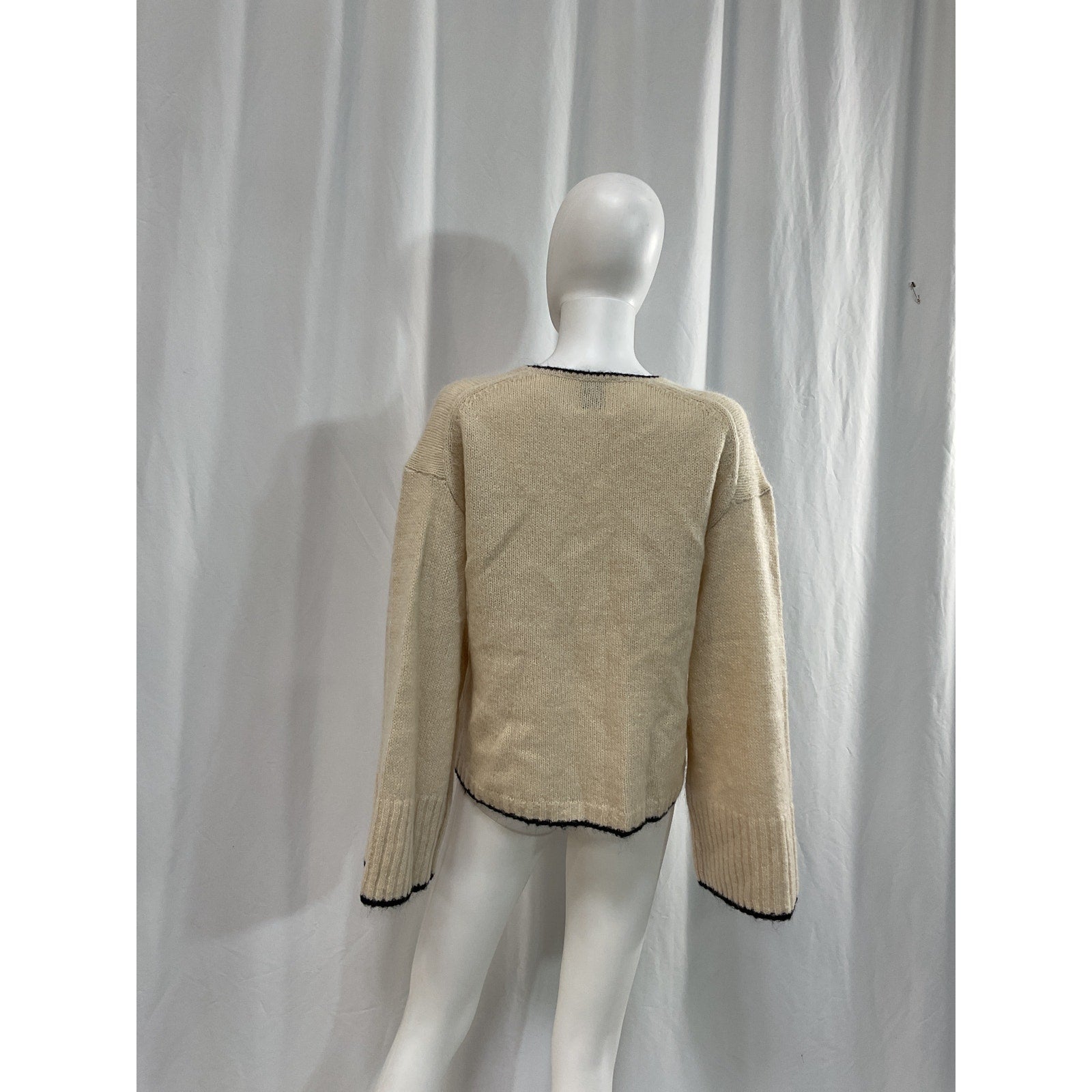 By Malene Birger 'Cimone' Tan V Neck Long Sleeve Sweater Size S