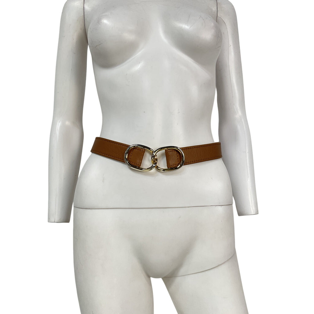B-Low The Belt Maeve Brown Leather Mini Belt Size OS
