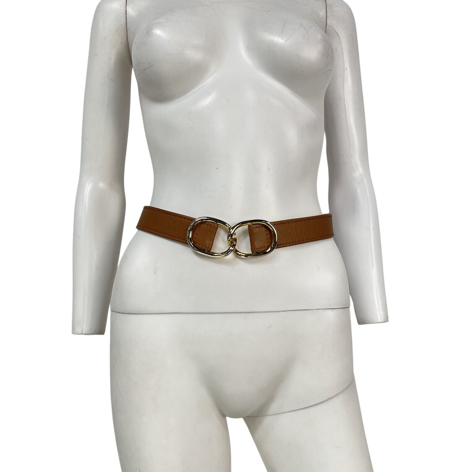 B-Low The Belt Maeve Brown Leather Mini Belt Size OS