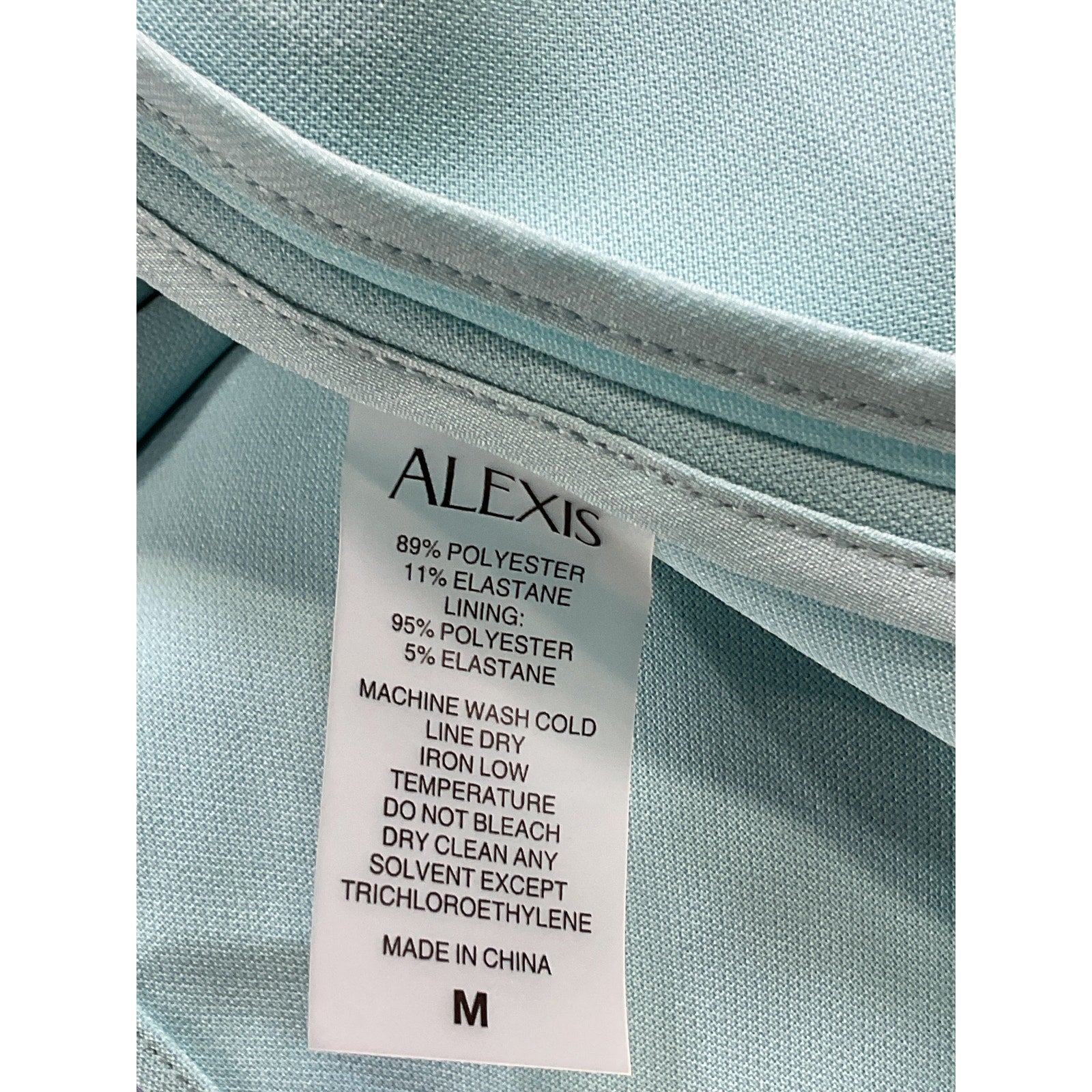 Alexis 'Nichole' Blue Crepe Pearl Hi Low Top Size M - NWT