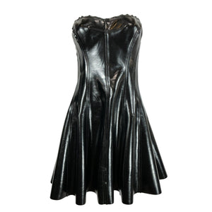 Norma Kamali Strapless Black Grace Dress Size L