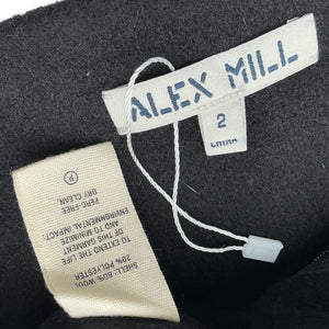 Alex Mill Wool Blend Black Naomi Skirt Size 2