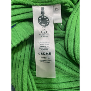 Simon Miller 'Cyrene' Green Spandex Ribbed Pants Size XS