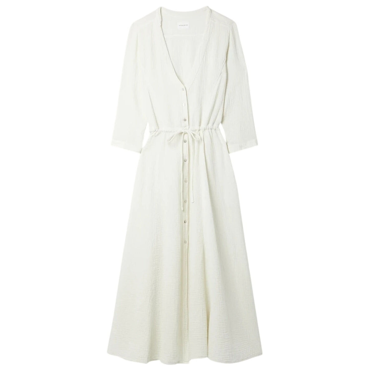 Honorine Textured Ecru Georgia Midi Dress Size Large