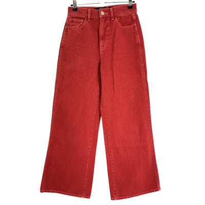 Veronica Beard Wide Leg Red Taylor Denim Jeans Size 25