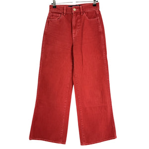Veronica Beard Wide Leg Red Taylor Denim Jeans Size 25