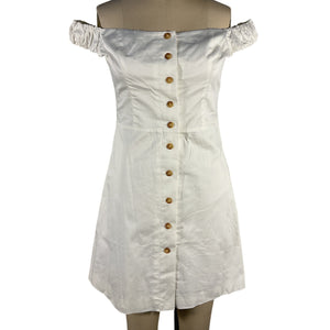 Favorite Daughter Romantic White Lovesick Mini Dress Size 8 NWT
